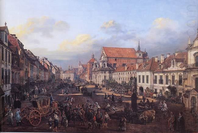 View of Cracow Suburb leading to the Castle Square, Bernardo Bellotto